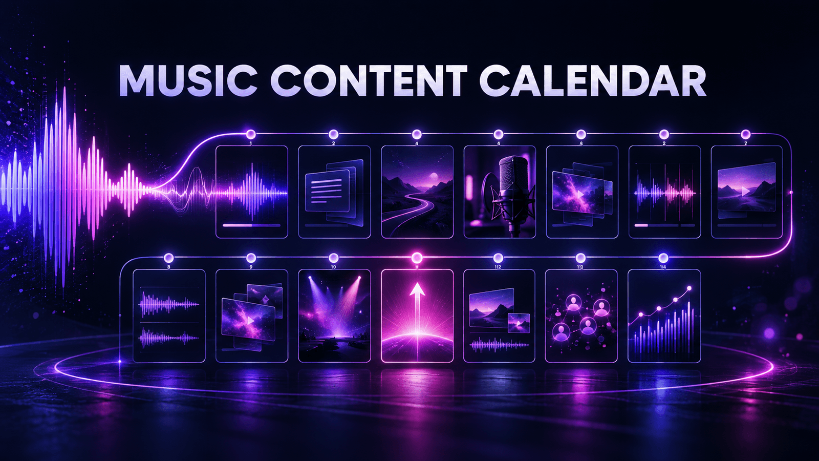Music Content Calendar for Musicians: 14-Day Plan - Tunepact Blog