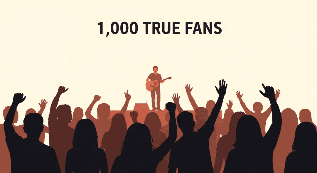 The 1000 true fans concept for independent artist marketing and fan community building
