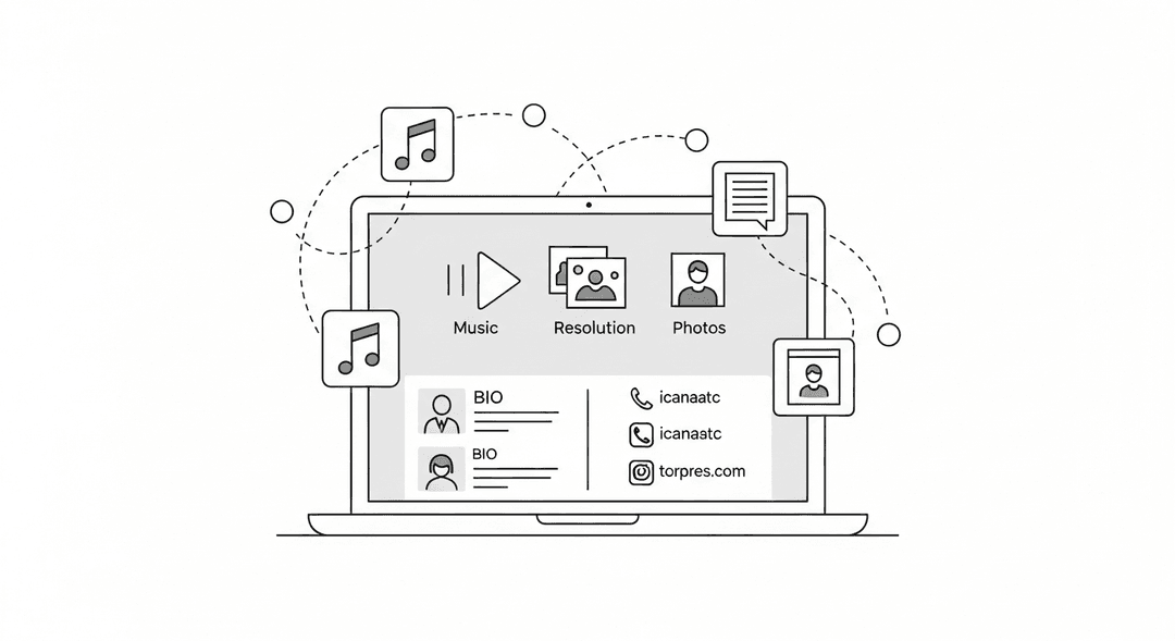 Digital artist press kit for venues, essential for independent artist touring strategy.