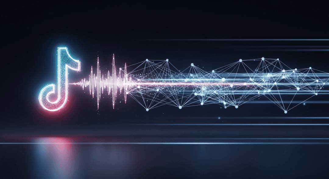 TikTok algorithm amplifying an independent artist's music, symbolizing increased visibility and music promotion through trending content.