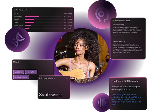 Tunepact Song DNA analysis preview with artist and music insights