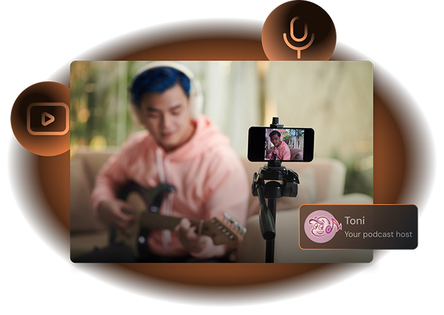 Tunepact Toni Content Studio interview and content creation preview