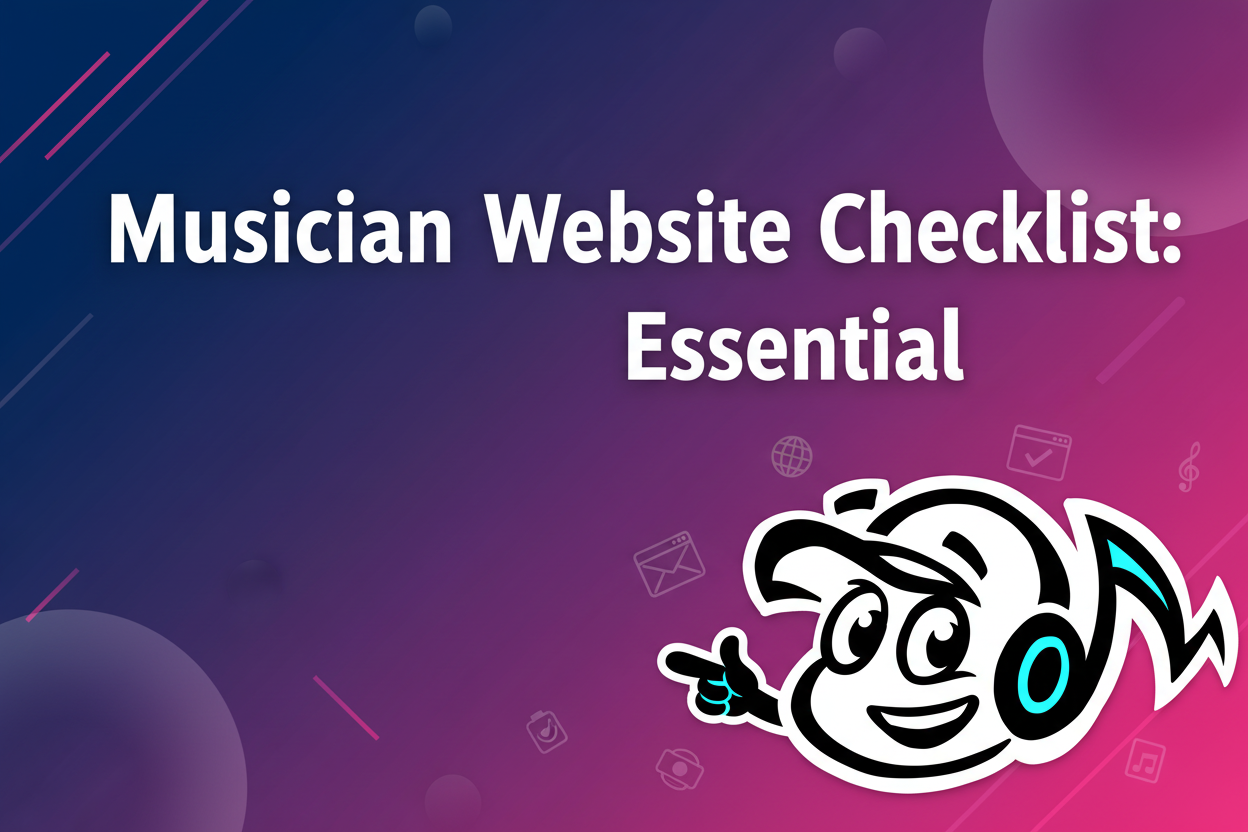 Your Musician Website Checklist: Essential Prep Steps - TunePact Blog